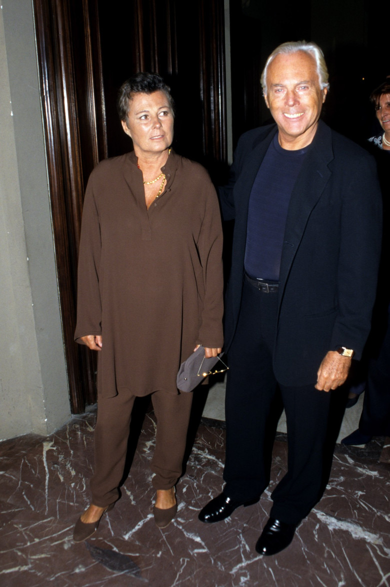 Italy, Milan: Giorgio Armani And His Sister Rosanna Armani