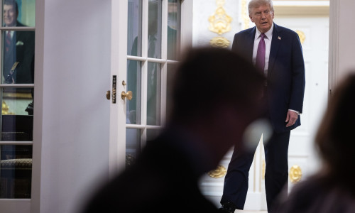 Trump Hosts GOP Members of Congress in the Newly Renovated Rose Garden