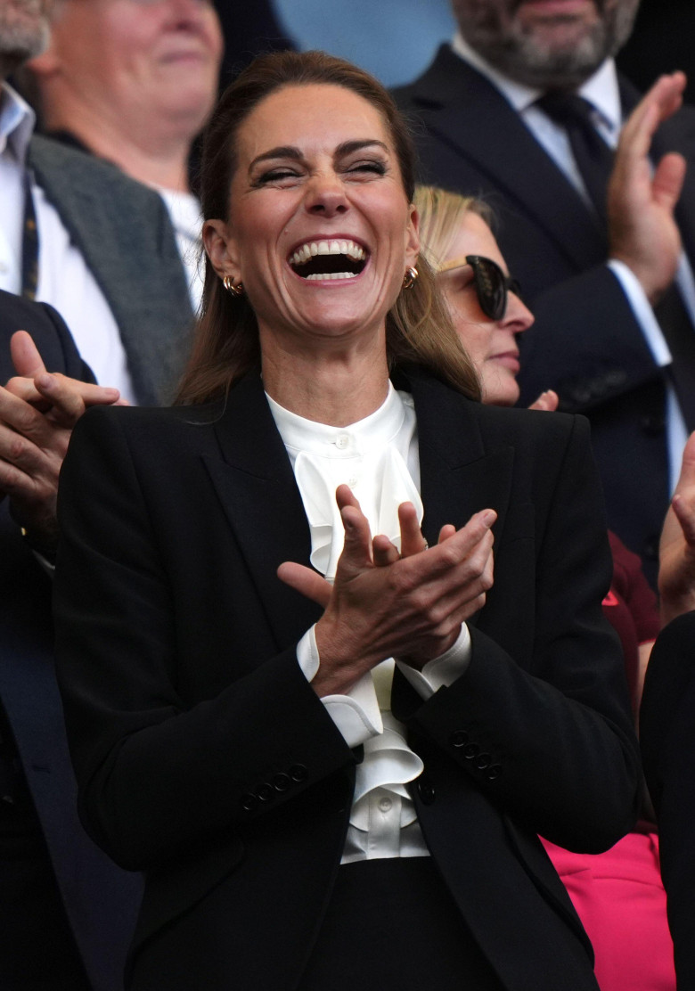 The Princess of Wales in the stands during the Women's Rugby World Cup 2025 pool A match at American Express Stadium, Brighton. Picture date: Saturday September 6, 2025.