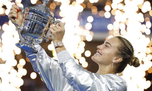 Sabalenka vs Anisimova Women's US Open Tennis Finals in New York.