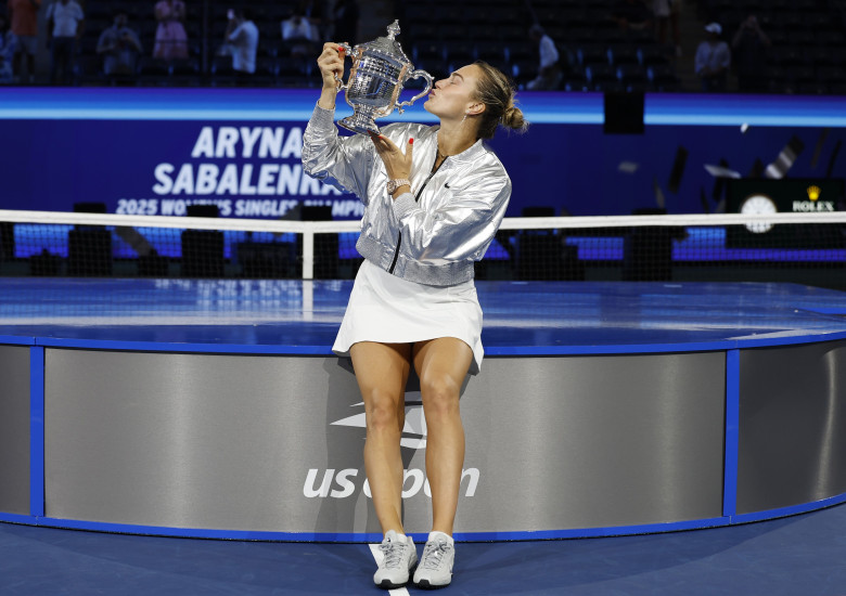 Sabalenka vs Anisimova Women's US Open Tennis Finals in New York.