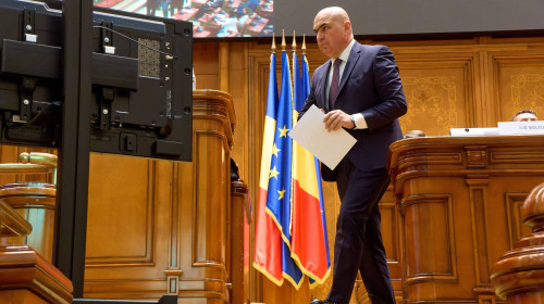 Bolojan Assumes Responsibility for Five Laws to Reduce Romalias Budget Deficit, Bucharest, Romania