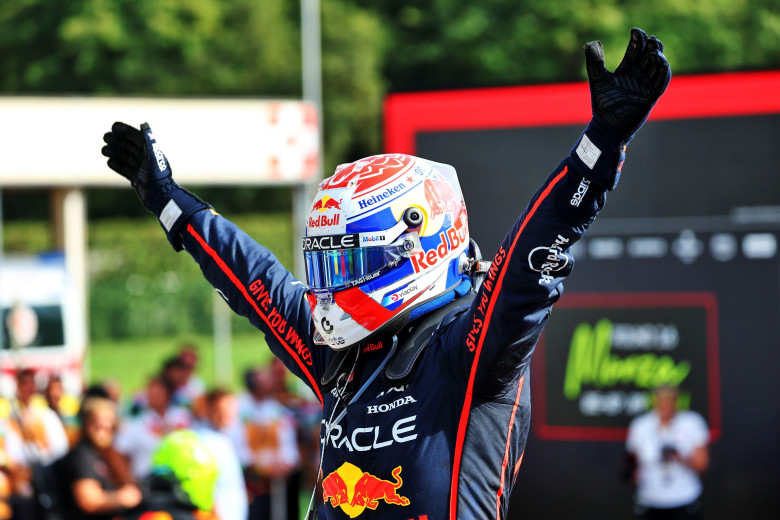 Race winner Max Verstappen (NLD) Red Bull Racing celebrates in parc ferme. 07.09.2025. Formula 1 World Championship, Rd 16, Italian Grand Prix, Monza, Italy, Race Day. Photo credit should read: XPB/Alamy Live News.