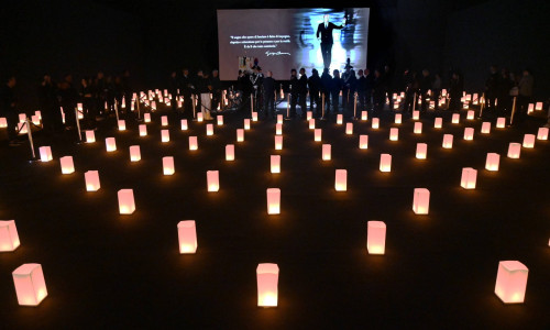 Milan, Giorgio Armani's funeral chapel has been set up at the Armani Theatre on Via Bergognone.