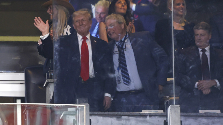Donald Trump, la un meci al echipei New York Yankees de 9/11/ Profimedia