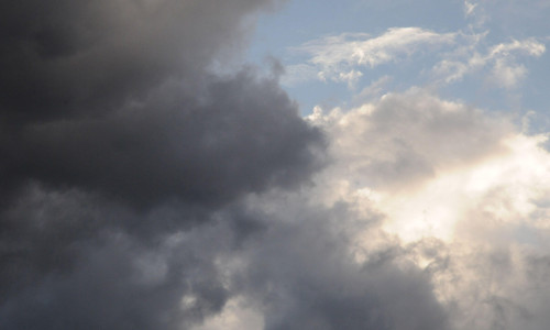 Kastrup/Copenhagen/ Denmark/12 SEPTEMBER 2025/.Denmarks weather daerk clouds over Kastrup Copenhagen Denmark. (Photo.Francis Joseph Dean/Dean Pictures) (Not for commercial use)