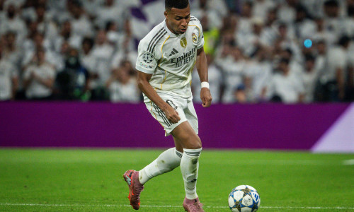 Kylian MBAPPE of Real Madrid during the UEFA Champions League, League phase, Matchday 1 football match between Real Madrid CF and Olympique de Marseille on 16 September 2025 at Santiago Bernabeu stadium in Madrid, Spain