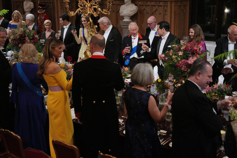 Regele Charles al III-lea și Donald Trump, în timpul vizitei președintelui american în Marea Britanie/ Profimedia