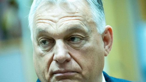Prime Minister of Hungary Viktor Orban during the summit of Heads of State and Government of the European Union at the European Council in Brussels in
