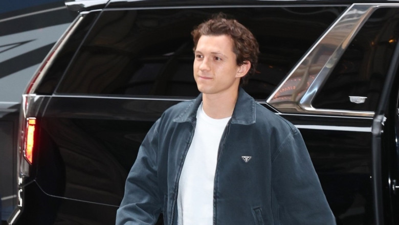 Tom Holland heads to Prada event in New York City
