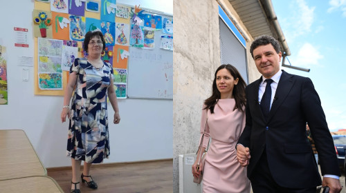 Liliana Aglaia Grădinaru, Mirabela Grădinaru și Nicușor Dan/ Profimedia