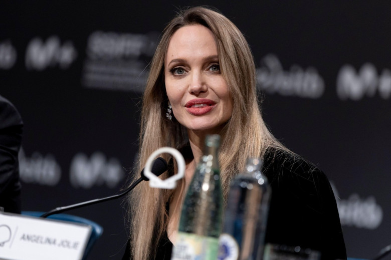 Angelina Jolie attended "Couture" the press conference during 73st San Sebastian International Film Festival at Kursaal Palace on September 22, 2025 in Donostia / San Sebastian, Spain.
