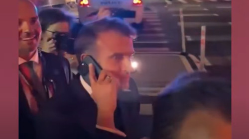 emmanuel macron oprit de politisti in new york (1)