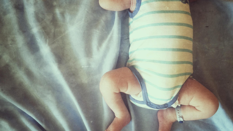 Newborn baby in hospital