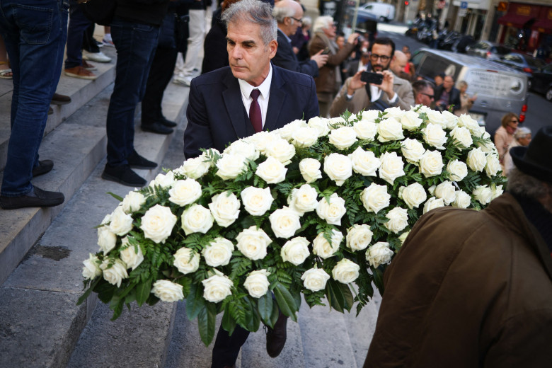 Funeral of Italo-French actress Claudia Cardinale at Saint-Roch Church - Paris