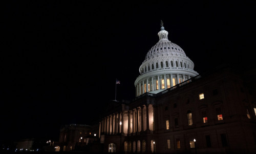 The U.S. Capitol Dome is Seen on Day Three of the Government Shutdown