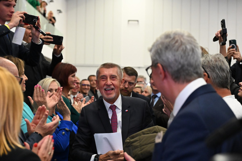 Press Conference After The Czech Parliament Elections In Prague - 04 Oct 2025