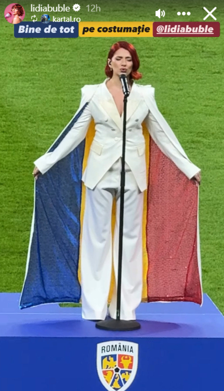 lidia buble a cantat imnul romaniei (2)