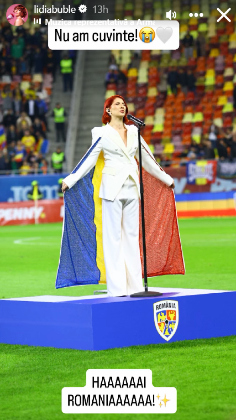 lidia buble a cantat imnul romaniei (1)