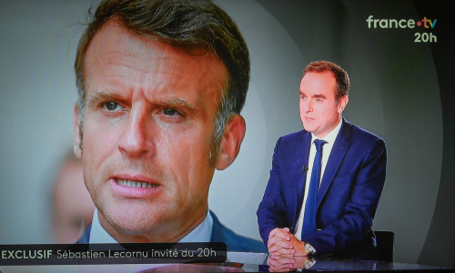 Sebastien Lecornu, Emmanuel Macron
