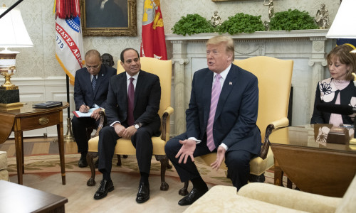 Trump si el-Sisi