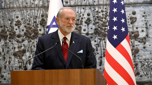 U.S. Ambassador to Israel Mike Huckabee With President Isaac Herzog