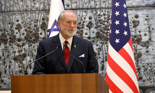 U.S. Ambassador to Israel Mike Huckabee With President Isaac Herzog