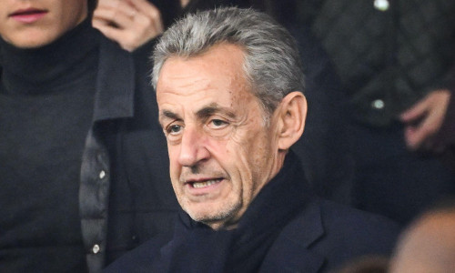 Former French President Nicolas SARKOZY during the French championship Ligue 1 football match between Paris Saint-Germain and AJ Auxerre on 27 September 2025 at Parc des Princes stadium in Paris, France