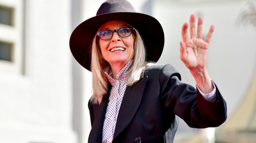 TCL Chinese Theatre Hosts Handprint And Footprint In Cement Ceremony For Actress Diane Keaton