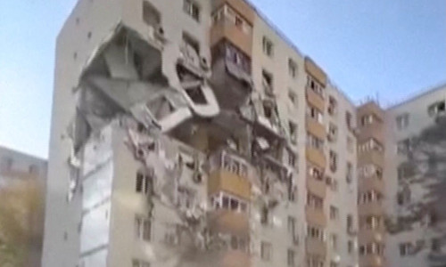 Explosion at eight-story apartment block, in Bucharest
