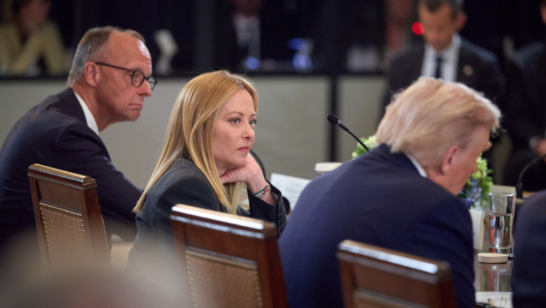 Georgia Meloni și Donald Trump/ Profimedia