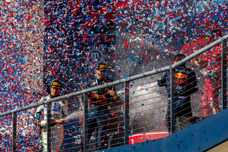 Austin, Texas, US, 19th October 2025, Max Verstappen, Red Bull, during the Race Day F1, Copyright: Filip Skripko/Alamy Live News