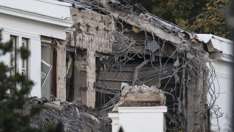 White House East Wing Demolished for Ballroom