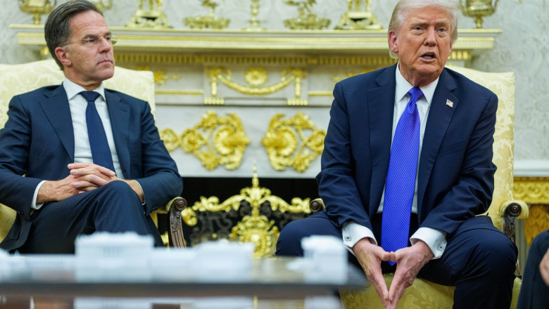 Trump Meets Rutte of NATO in the Oval Office