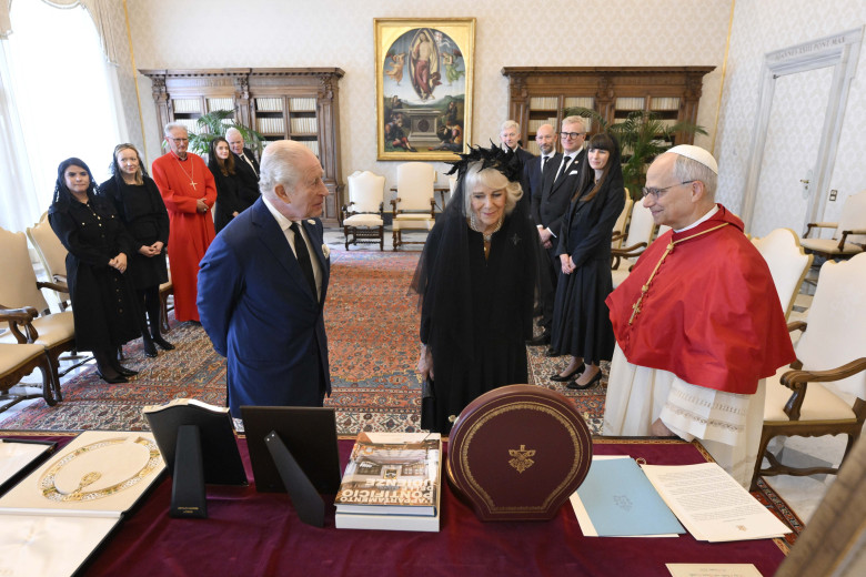 ITALY - REL - POPE FRANCIS RECEIVES KING CHARLES III AND QUEEN CAMILLA OF THE UNITED KINGDOM 2025/10/23