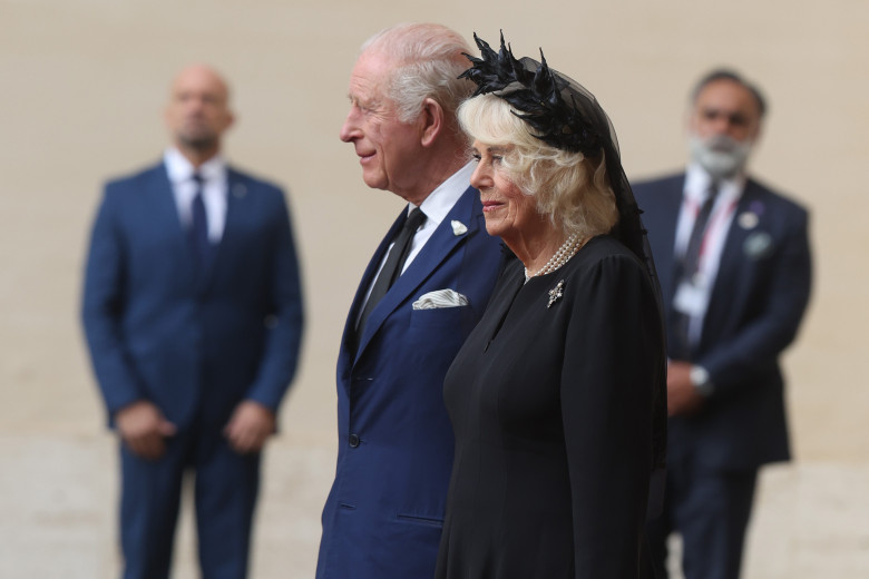 Rome: Arrival at the Vatican of His Majesty King Charles III of England with Queen Camilla
