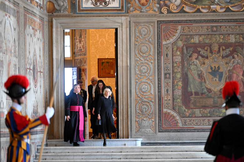 King Charles III And Queen Camilla State Visit To The Holy See - Day Two