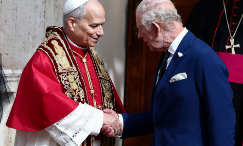 Britain's King Charles and Queen Camilla make their first state visit to the Holy See since Pope Leo XIV's election