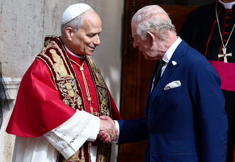 Britain's King Charles and Queen Camilla make their first state visit to the Holy See since Pope Leo XIV's election