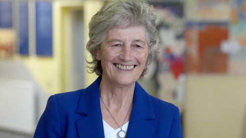 Independent candidate Catherine Connolly arrives at Claddagh National School in Galway city, Co Galway, to cast her vote in the election for the next Irish president. Picture date: Friday October 24, 2025.