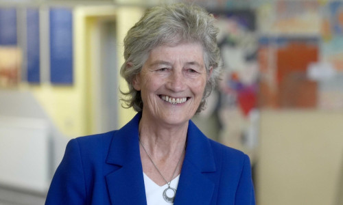 Independent candidate Catherine Connolly arrives at Claddagh National School in Galway city, Co Galway, to cast her vote in the election for the next Irish president. Picture date: Friday October 24, 2025.