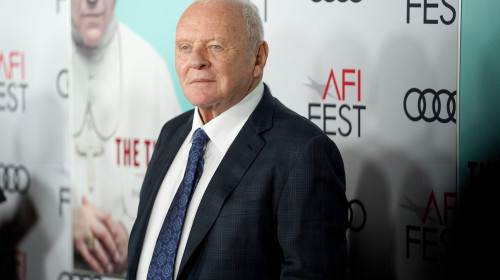 18 November 2019 - Hollywood, California - Anthony Hopkins. 2019 AFI Fest's " The Two Popes" Los Angeles Premiere held at TCL Chinese Theatre. Photo Credit: Birdie Thompson/AdMedia/MediaPunch