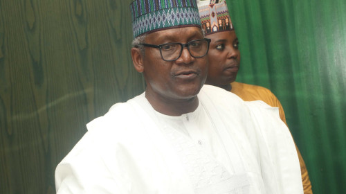 Portrait of Politician Aliko Dangote. Nigeria.