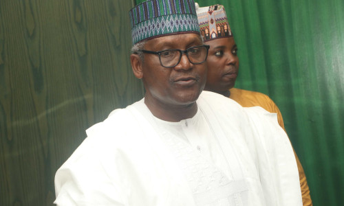 Portrait of Politician Aliko Dangote. Nigeria.