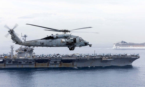 Un elicopter MH-60R şi un avion FA-18F s-au prăbușit în Marea Chinei de Sud/ Foto: X