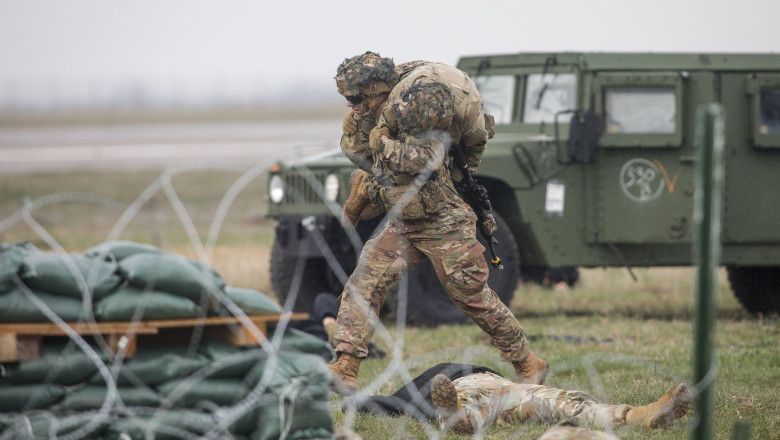 Mihail Kogalniceanu bază, soldați americani în România