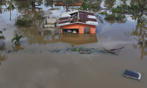 Damage to homes after Hurricane Melissa swept through Jamaica