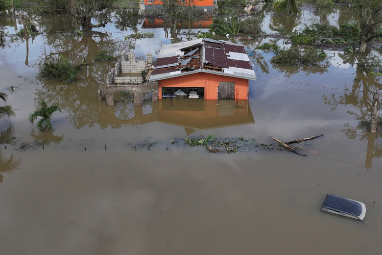 Damage to homes after Hurricane Melissa swept through Jamaica