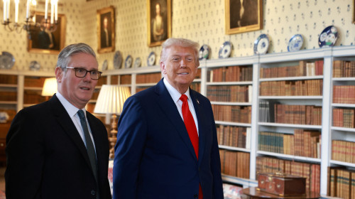 U.S. President Trump makes second state visit to Britain