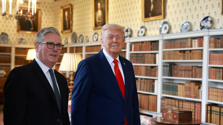 U.S. President Trump makes second state visit to Britain